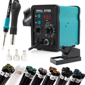 Lutownice - Mega Zestaw Spawarka Do Plastiku 878D Spoiwa Dysze - miniaturka - grafika 1