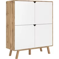 Szafki do salonu - Szafka TK3 Dąb Craft Złoty Tokio Vivaldi Meble Biały, Dąb Craft Złoty - miniaturka - grafika 1