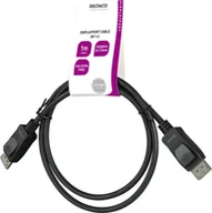 Kable komputerowe i do monitorów - DisplayPort cable DELTACO 1m 8K DP 1.4 DSC 1.2 LSZH black / DP8K-1010-LSZH - miniaturka - grafika 1