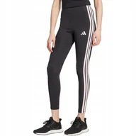 Legginsy - Legginsy damskie adidas Essentials 3-Stripes Cotton czarne JW1815 L - miniaturka - grafika 1