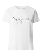 Koszulki i topy damskie - Pepe Jeans Koszulka "Leticia" w kolorze białym - miniaturka - grafika 1