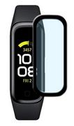 Akcesoria do smartwatchy - Szkło Hybrydowe Full Glue 5D Do  Samsung Galaxy Fit 2 R220 Czarny - miniaturka - grafika 1