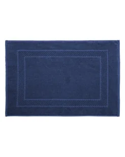 Dywanik Bawełniany Dywanik Łazienkowy Frotte Granatowy 50x70 cm - Dywaniki łazienkowe - miniaturka - grafika 1