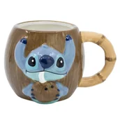 Kubki dla dzieci - Disney Stitch - Kubek ceramiczny 3D w pudełku prezentowym z kolekcji Coconut 325 ml - miniaturka - grafika 1