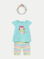 Komplety dla niemowląt - Mayoral Komplet t-shirt i legginsy 1763 Kolorowy Regular Fit - miniaturka - grafika 1