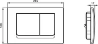 Przyciski spłukujące - Ideal Standard ProSys Solea Przycisk WC biały R0108AC - miniaturka - grafika 1
