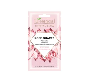 Bielenda Crystal Glow ROSE QUARTZ MASECZKA PRIMER NAWILŻAJĄCO ROZŚWIETLAJĄCA 8ml - Maseczki do twarzy - miniaturka - grafika 2