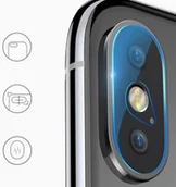 Szkła hartowane na telefon - Baseus Baseus SGAPIPH65-JT02 Ultra cienkie Szkło hartowane na obiektyw aparat do iPhone Xs Max 6.5'' 9h transparentny SGAPIPH65-JT02 - miniaturka - grafika 1