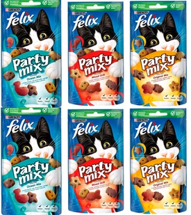 Felix Party MIX SMAKÓW 8x60g - Przysmaki dla kotów - miniaturka - grafika 1
