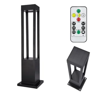 Lampka słupek ogrodowa 20 LED solarna 60cm stojąca na pilot 3 tryby światła - Lampy ogrodowe - miniaturka - grafika 1