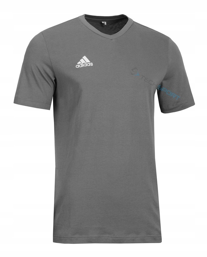 ADIDAS KOSZULKA T-SHIRT BAWEŁNA MAŁE LOGO SZARA rozm. XL