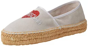 Love Moschino Damskie espadryle Ss21, Bianco - 37 eu - Espadryle damskie - miniaturka - grafika 1