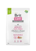 Sucha karma dla psów - Brit Care Dog Sustainable Adult Small Chicken&Insects 3kg - miniaturka - grafika 1
