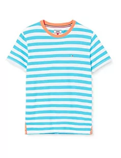 Tommy Jeans Damski sweter sportowy Tjw marki Slit Detail, Świeża woda/biała, L - Swetry damskie - miniaturka - grafika 1