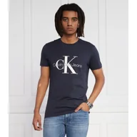Koszulki męskie - CALVIN KLEIN JEANS T-shirt CORE MONOLOGO | Slim Fit - miniaturka - grafika 1