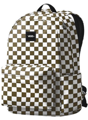 Plecak młodzieżowy Vans Old Skool Check Backpack - olive brown