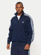 Bluzy męskie - adidas Bluza adicolor Classics Firebird JP2544 Granatowy Loose Fit - miniaturka - grafika 1