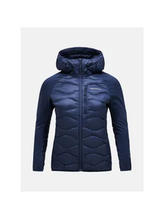 Damska kurtka puchowa Peak Performance W Helium Down Hybrid Hood granatowy L - Kurtki damskie - miniaturka - grafika 1