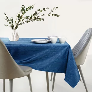 AmeliaHome AmeliaHome - Obrus plamoodporny Ciemnoniebieski VESTA 120x200 cm - Obrusy i serwetki - miniaturka - grafika 1