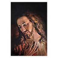 Naklejki na ścianę - Naklejka ścienna 135x200 Oblicze Jezusa Chrystusa - miniaturka - grafika 1