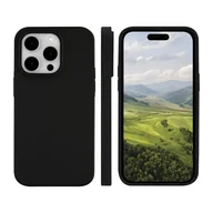 Etui i futerały do telefonów - DBRAMANTE1928, etui ochronne Monaco kompatybilne z MagSafe dla iPhone 15 Pro, czarne - miniaturka - grafika 1