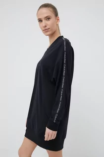 Sukienki - Calvin Klein Performance Performance sukienka kolor czarny mini oversize - grafika 1
