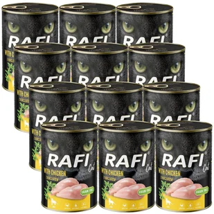 RAFI Cat Adult z kurczakiem 12x400g - Mokra karma dla kotów - miniaturka - grafika 1