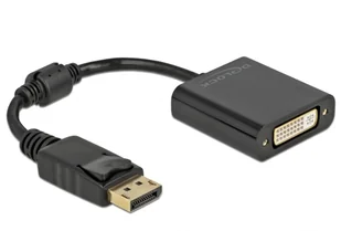 DeLOCK Adapter DisplayPort 1.1 męski –DVI żeński pasywne czarny - Adaptery i przejściówki - miniaturka - grafika 1