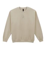 Bluzy męskie - Bluza bez kaptura Znak Zodiaku Strzelec Minimalistyczny Styl Beżowy XL - miniaturka - grafika 1