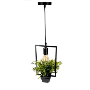 MEA Prostokątna lampa wisząca, geometryczny prostokąt, IP20, E27, EDO777546 EDO - Lampy sufitowe - miniaturka - grafika 1
