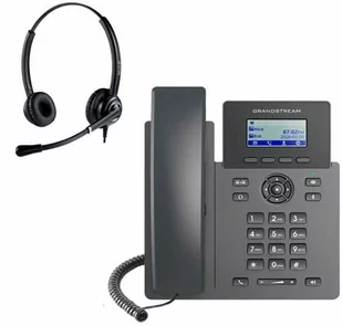 Telefon VoIP z słuchawką call center Grandstream GRP 2601 + Platora Pro-D - Telefonia VoIP - miniaturka - grafika 1