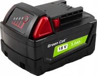 Baterie i akcesoria - Green Cell Green Cell Bateria do Milwaukee M18 18V 5Ah zamiennik M18 B5 4932430483 - miniaturka - grafika 1