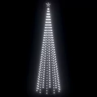 Oświetlenie świąteczne - vidaXL vidaXL Choinka stożkowa, 752 lampki LED, zimne białe, 160x500 cm - miniaturka - grafika 1