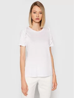 Koszulki i topy damskie - Benetton United Colors Of T-Shirt 3JDRE19I4 Biały Regular Fit - grafika 1