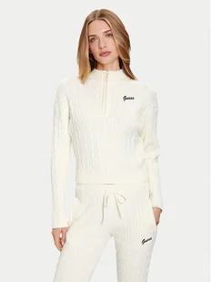 Guess Kardigan V5BR02 Z0572 Beżowy Regular Fit - Swetry damskie - miniaturka - grafika 1