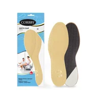 Akcesoria obuwnicze - Skórzane Wkładki Do Obuwia Supinujące Z Klinem Corbby R. 40 - miniaturka - grafika 1