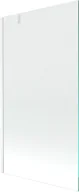 Parawany nawannowe - Mexen Next parawan nawannowy 1-skrzydłowy 100 x 150 cm, transparent, biały - 895-100-000-00-00-20 - miniaturka - grafika 1