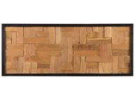 Dekoracje domu - Beliani Dekoracja ścienna drewno tekowe TOLUCA - miniaturka - grafika 1
