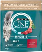 Sucha karma dla kotów - Purina ONE Adult, wołowina ze zbożem pełnoziarnistym - 750 g - miniaturka - grafika 1