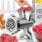 Maszynki do mięsa - Maszynka Do Mielenia Mięsa Nadziewarka Do Kiełbas Do Żywności Metalowa - miniaturka - grafika 1