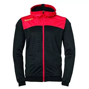 Kempa Emotion 2.0 męska kurtka z kapturem, czarna/czerwona/żółta, XXL - Kurtki męskie - miniaturka - grafika 1