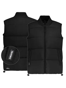 Sublevel Kamizelka pikowana w kolorze czarnym - Kamizelki damskie - miniaturka - grafika 1