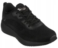 Sneakersy męskie - Skechers Buty Męskie Sportowe sneakersy Skechers Squad czarne 44 Eu - miniaturka - grafika 1