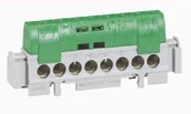 Rozdzielnie elektryczne - Legrand Listwa przyłączeniowa 22 otwory 1x6-25mm2 21x1,5-16mm2 zielona IP2x Z22 004836 004836 - miniaturka - grafika 1