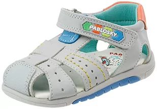 Pablosky Sandały StepEasy by 009851 Szary - Buty dla chłopców - miniaturka - grafika 1