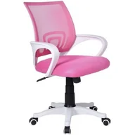 Fotele i krzesła biurowe - Mirosław Gockowiak Fotel biurowy Bianco biało-różowy - miniaturka - grafika 1