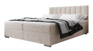 Beżowe łóżko kontynentalne z pojemnikiem 5 rozmiarów - Zavire