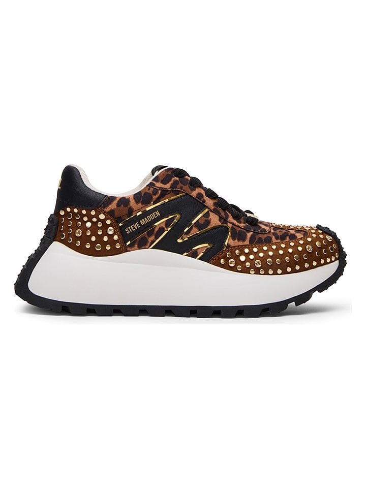 Steve Madden Sneakersy w kolorze brązowo-czarnym