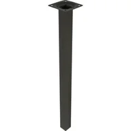 Zawiasy, okucia i inne akcesoria - Noga meblowa kwadratowa 40 cm czarna - miniaturka - grafika 1