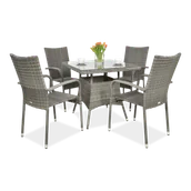 Meble ogrodowe - Zestaw Mebli Ogrodowych Technorattan Fiesta/Lugo - miniaturka - grafika 1